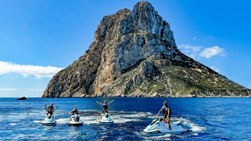 jet skis at es vedra, Ibiza