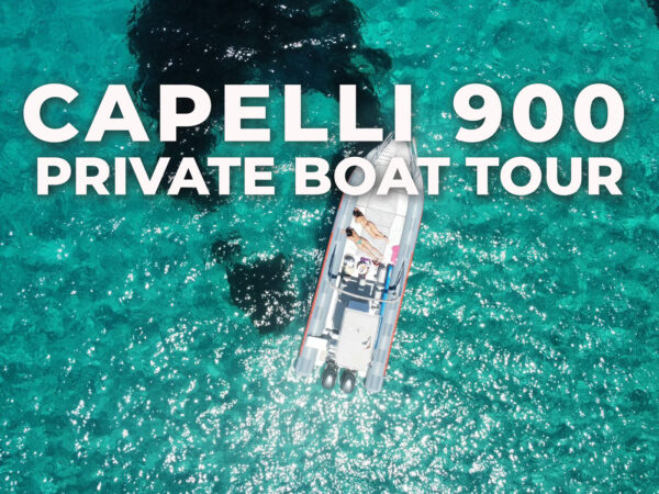 private boat tour from San Antonio Ibiza